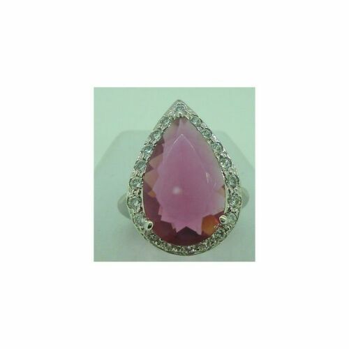 Bague Réglable En Topaze Bleue Et Acier Inoxydable - Sincérité, Artisanale