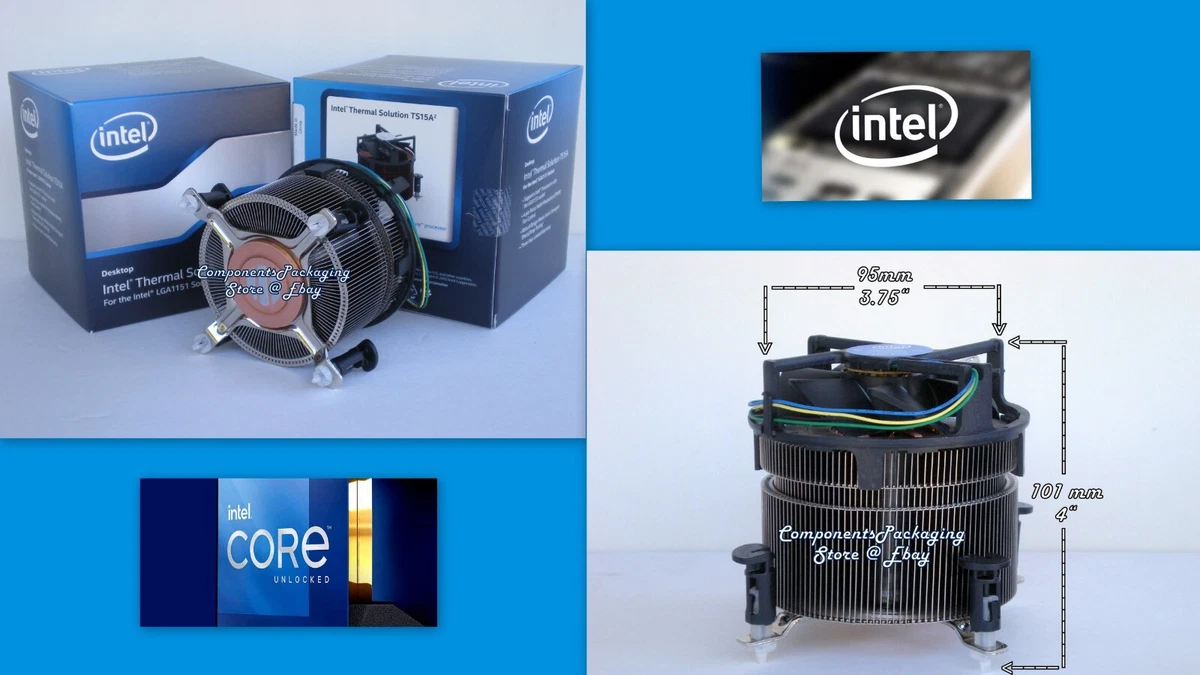 Intel Core i5-9600K i5-9600KF CPU Cooling Fan Heatsink for LGA1151