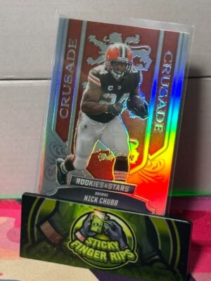 2023 Panini Rookies & Stars Crusade Silver Prizm #CR-8 Nick Chubb - BROWNS