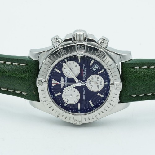 Reloj De Hombre Breitling Colt Chrono A73380 Acero 41MM En Buen Estado Negro - Imagen 6 de 9