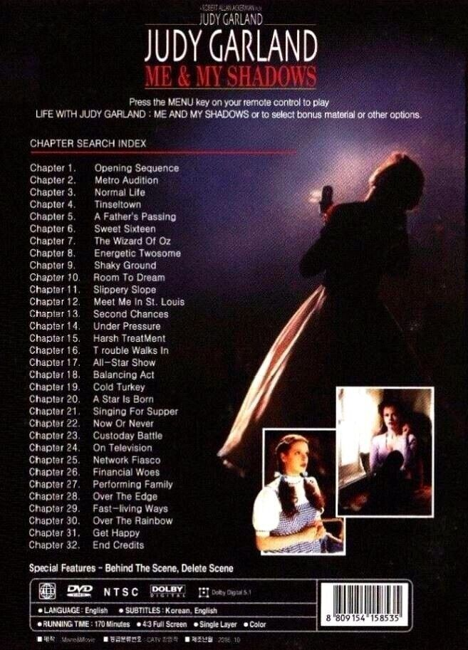 Life With Judy Garland Me and My Shadow (2001) Judy Davis [DVD] FAST