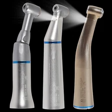 Dental 1:1 Fiber Optic/ LED/ Contra Angle Low Speed Handpiece Push Button RIC