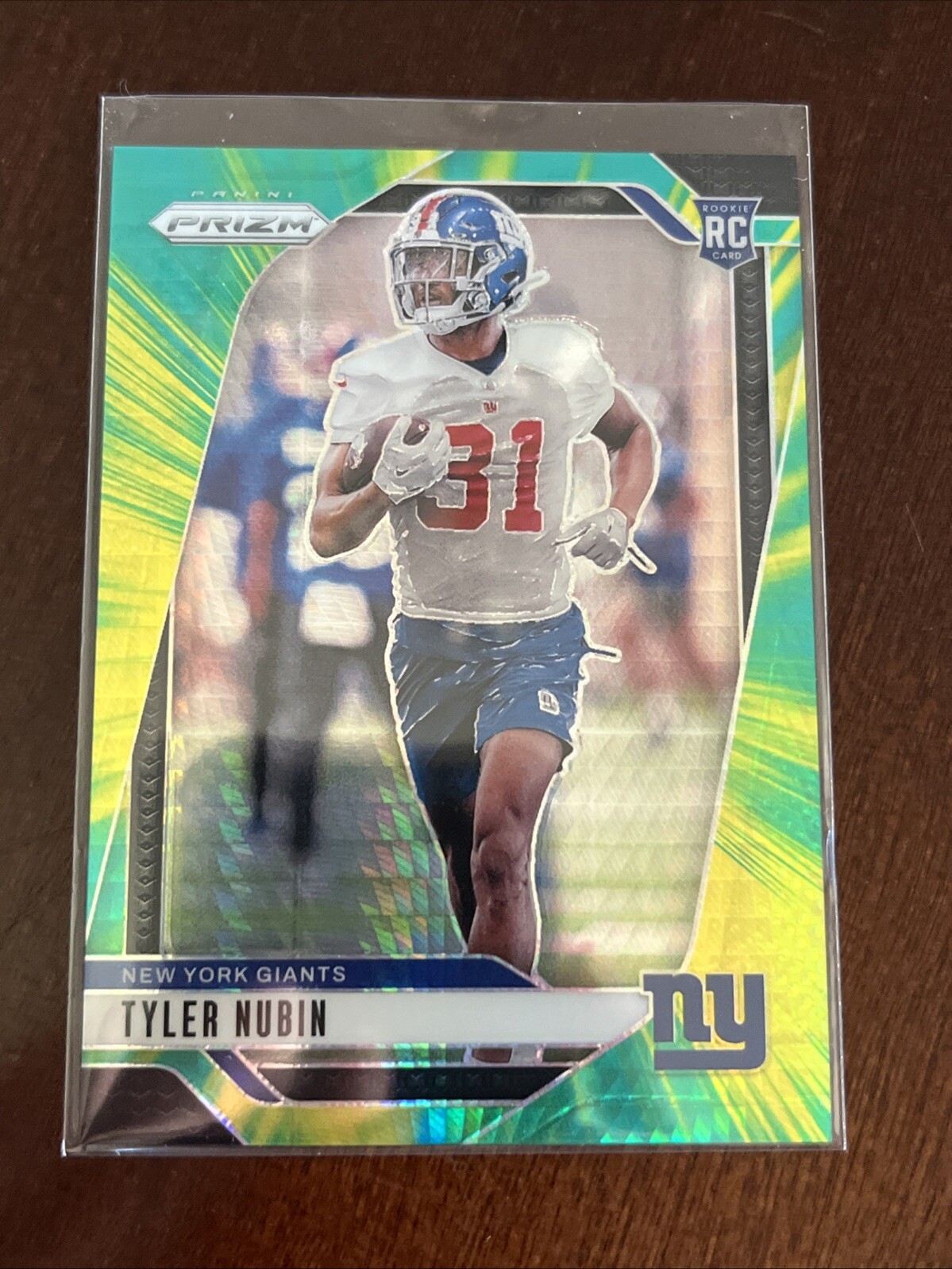 2024 Panini Prizm Tyler Nubin Hyper #’d /180 Giants Rookie SP