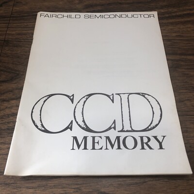 Vintage Scientific American Offprint Fairchild Semiconductor CCD Memory 1976