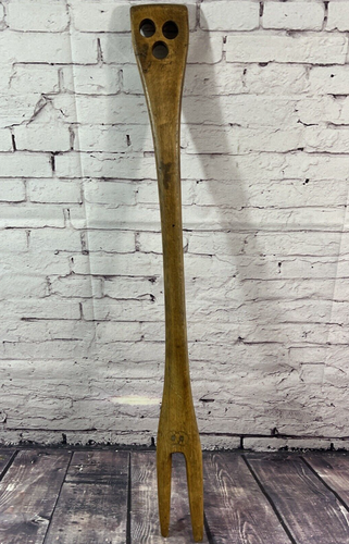 Vintage WOODEN LAUNDRY STICK - WASHING FORK - 29 3/4" L
