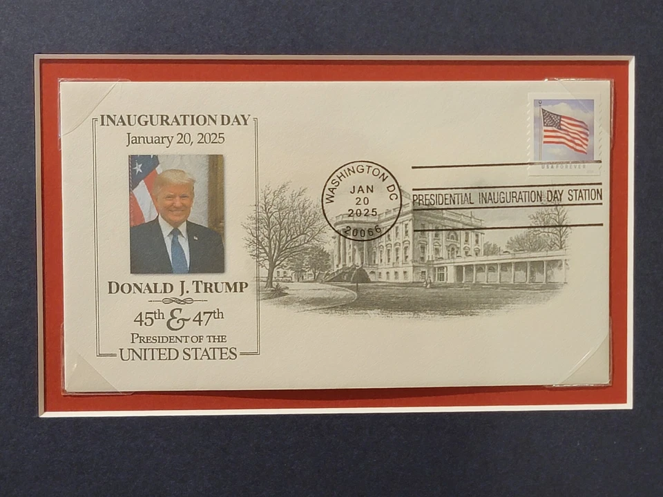 🌟ÚNICO🌟 Juego de 3 cubiertas mate canceladas inaugurales del presidente Trump-2017 y 2025  Foto 4 de 4