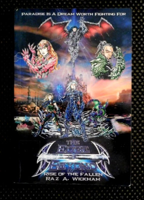 THE EDGE OF BEYOND: RISE OF THE FALLEN 1st Edition Raz A. Wickham  Signed Inscri