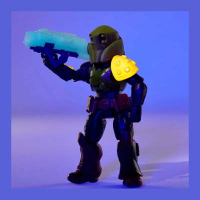 Buzz Lightyear Glow Action Darby Steel Figure Jr. Zap Patrol Damaged Package
