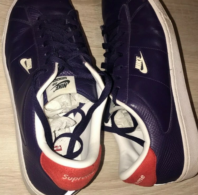 Lot SS13 Supreme x Nike SB Classic Tennis Collection EU 45 UK 10 US 11 très rare