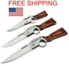 Pocket knife Folding Knife Led light Rifle knife Tactical knife AK 47 gun shape