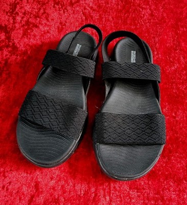 ''SKECHERS'' GOGA MAT 37/38 SCHWARZ STRETCH FUẞGEWÖLBE+DÄMPFUNG LEICHT NEUWERTIG