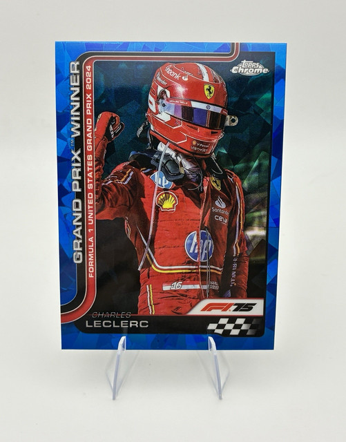 Topps Chrome Formula 1 Sapphire Charles Leclerc Scuderia Ferrari GP Winner #111