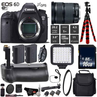 Canon EOS 6D DSLR Camera with 24-105mm is STM Lens Bundle