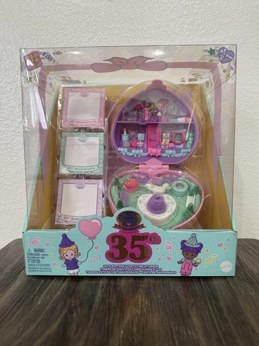 Polly Pocket Keepsake Collection 35th Birthday Partytime Stamper Compact Playset