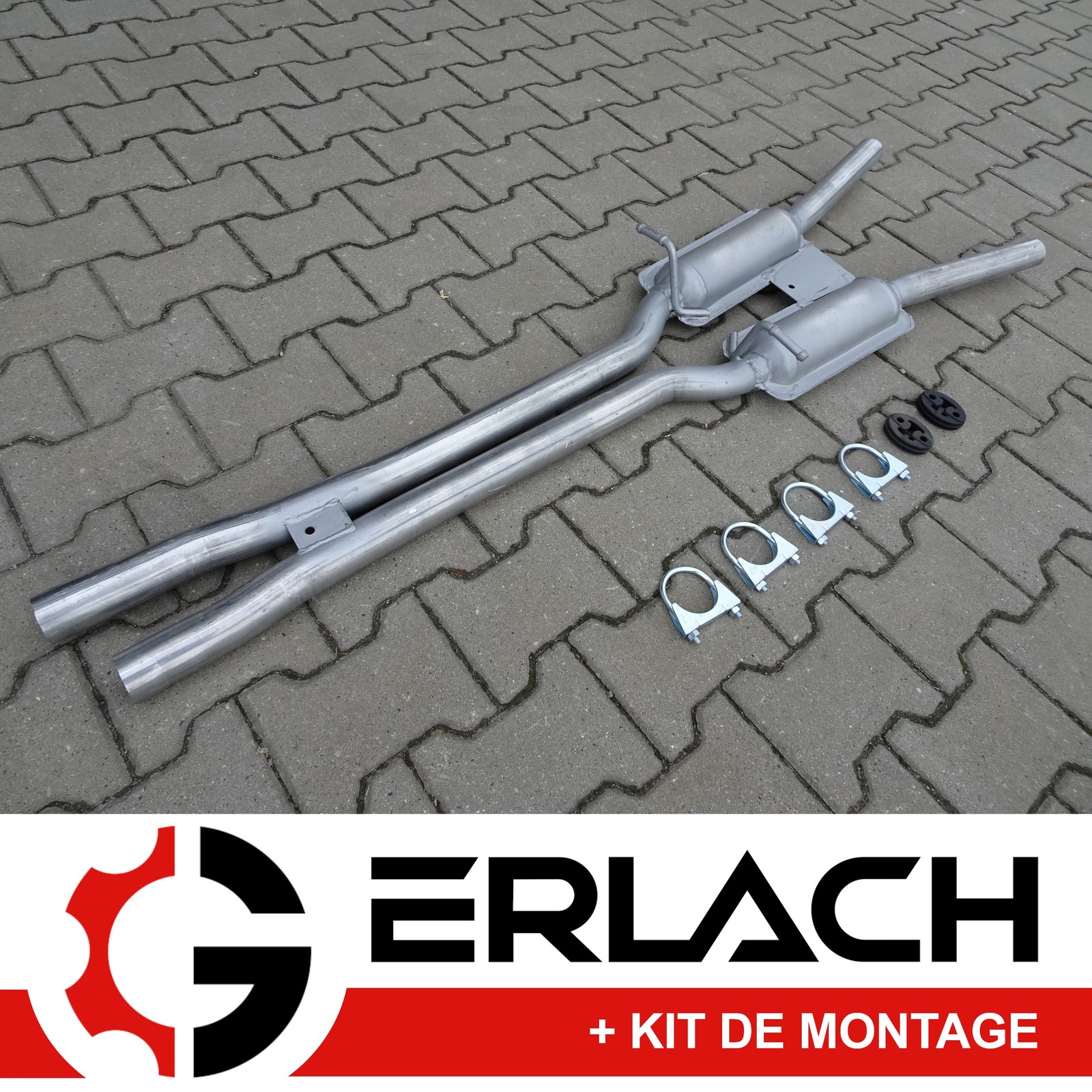 Silencieux intermédiaire pour Audi A6 S6 quattro et Avant 3.0 4.2