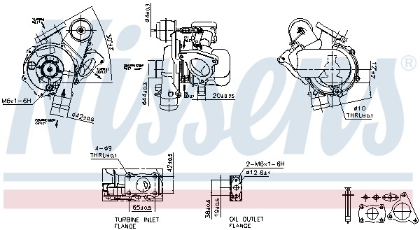 1X Nissens 93094 Lader Aufladung FüR CitroëN Fiat Lancia Peugeot-image