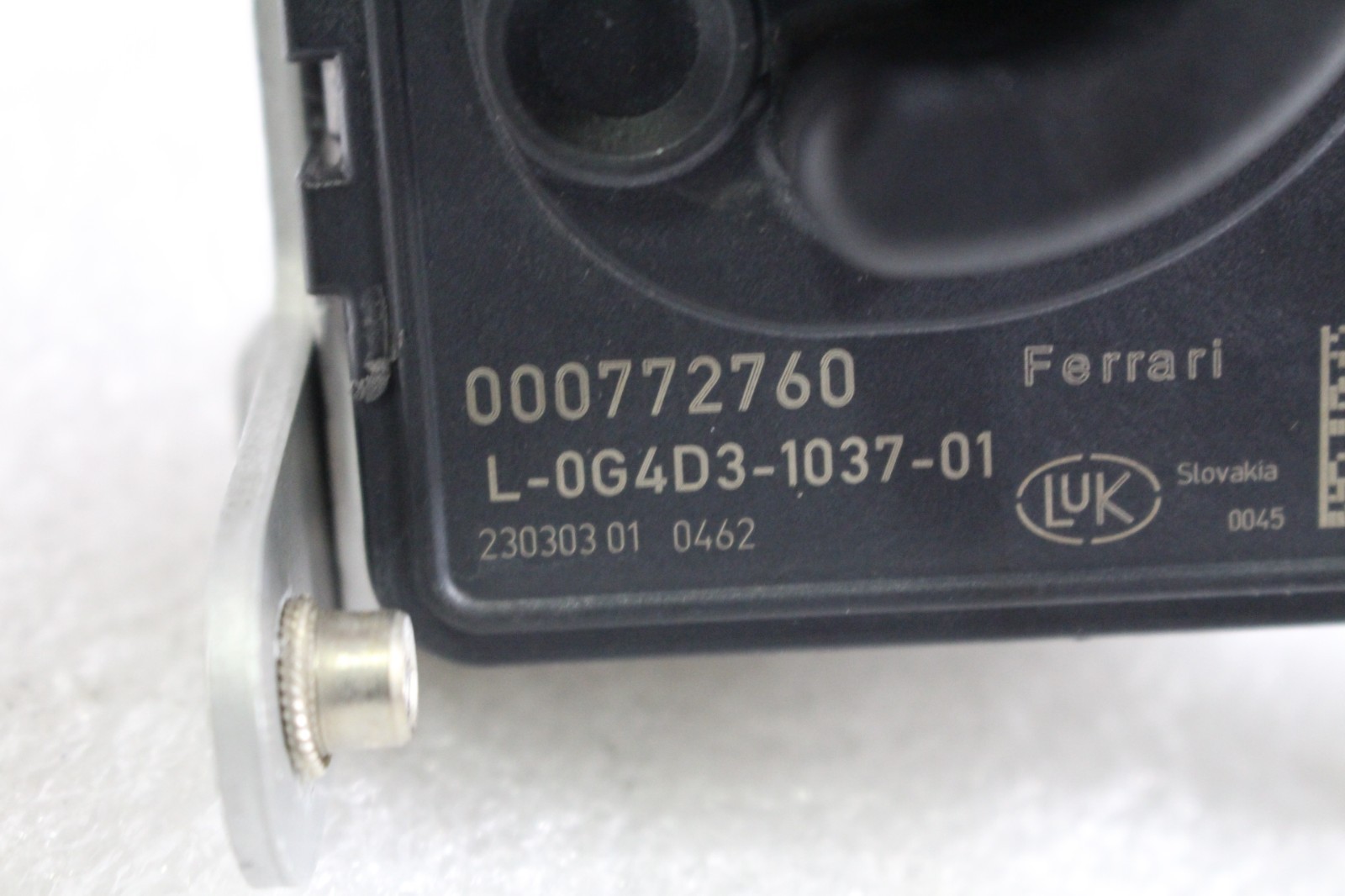 Ferrari 296 GTB, Clutch Actuator, Used, P/N 772760 sc 990376