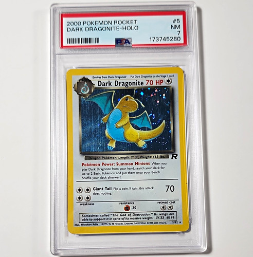 Dark Dragonite (Unlimited) graded PSA 7 for sale on eBay
