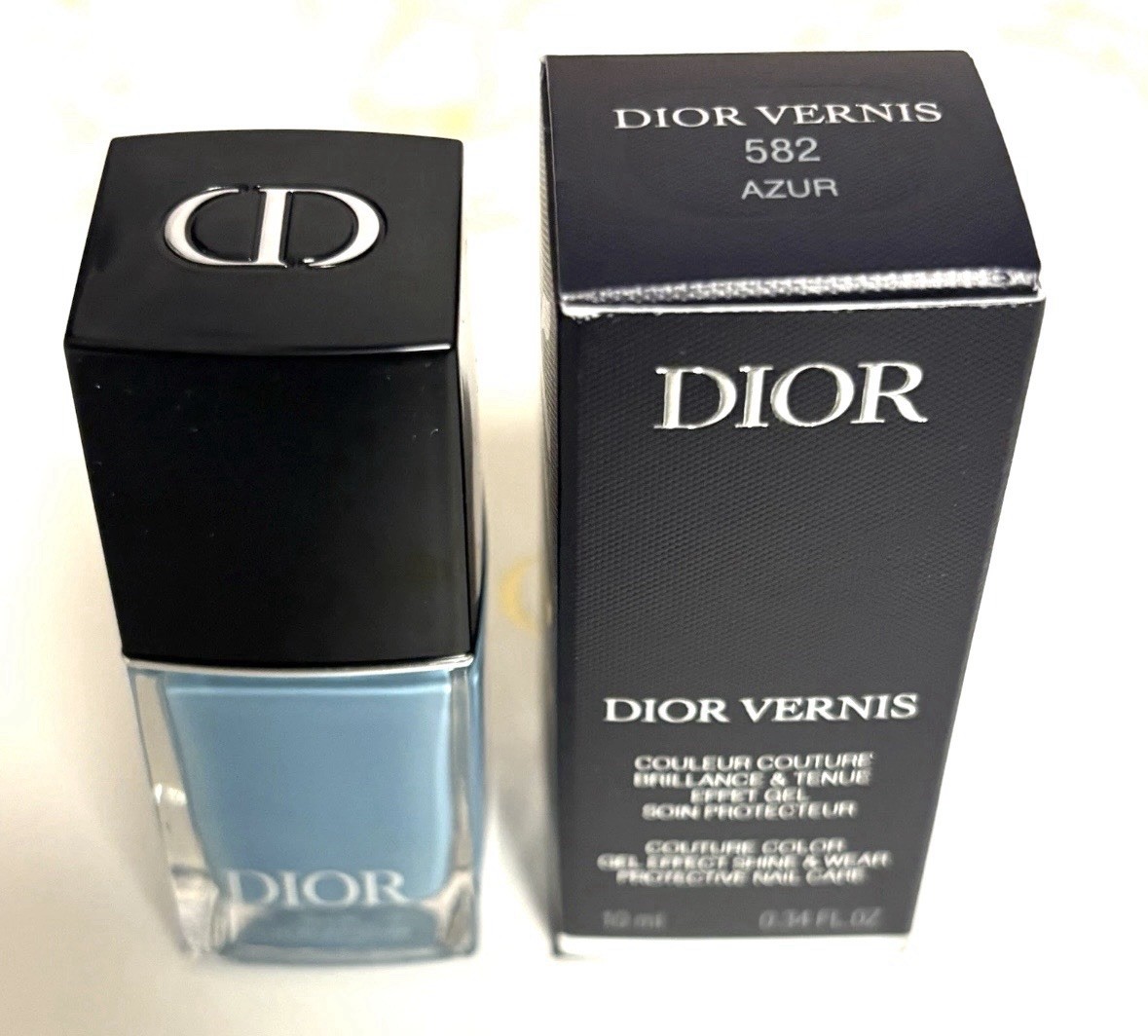 Dior Vernis #582 Azur •Nail Polish •Shine and Long Wear • Gel