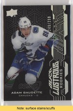 2018-19 SPx UD Black Lustrous Rookies 249/299 Adam Gaudette #LR-AG READ 1q2