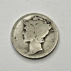 Mercury Dime 90% Silver Junk Exact Coin Pictured - 02