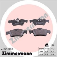 Zimmermann Bremsbelagsatz Scheibenbremse 23924.180.1 FüR Mercedes Gl Klasse X164