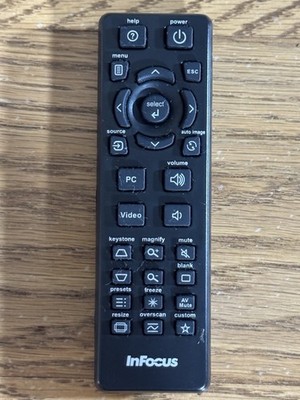 InFocus HW-NAVIGATOR-4 Projector Remote Control OEM Keystone Freeze Magnify