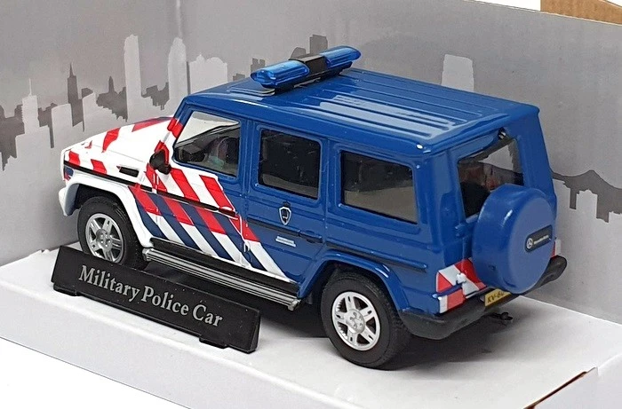 Cararama 1/43 Scale 4-53341 - Mercedes Benz Military Police Car - Blue/White/Red - Image 2 of 4