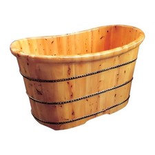 Bathtub wooden bathtub wooden tub bathroom relaxation bath tub 120 x 65 cm