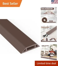 Heavy-Duty PVC Cord Cover - 4 ft Wire Protector to Keep Your Space Safe and Tidy