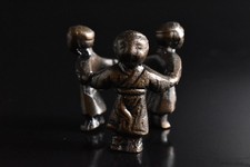 S8994: Japanese Copper Person sculpture LID REST/Stand