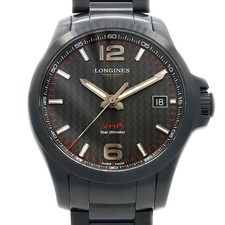 LONGINES Conquest VHP L3.716.2 Date 50m waterproof perpetual calendar black SS s