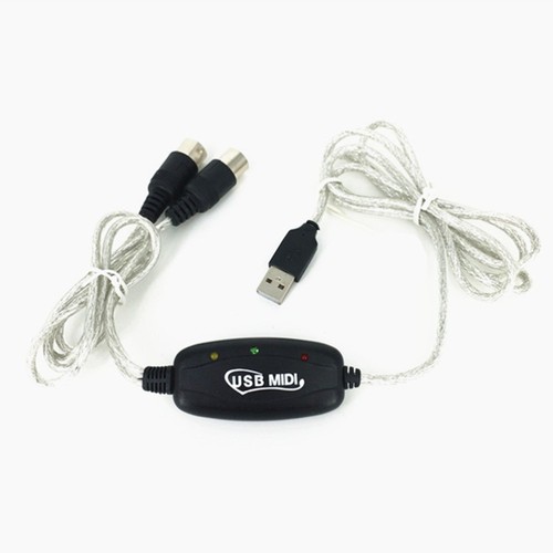 180x2 cm MIDI -Kabel zum USB -Midi -Kabelmusik -Bearbeitungskordkordkabel - Photo 8/12