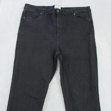Commonry Tapered Ankle Jeans Womens Size 22 L27 Black High Rise Stretch
