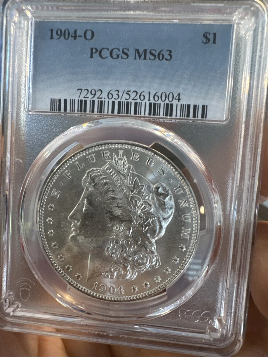 1904年 モルガン銀貨 MS63 NGC認証 Certified Morgan Silver Dollar 1904-O MS63 NGC - Golden Eagle Coins