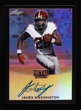 2017 Leaf Metal Draft Black 5/15 James Washington #BA-JW2 Auto 0c6