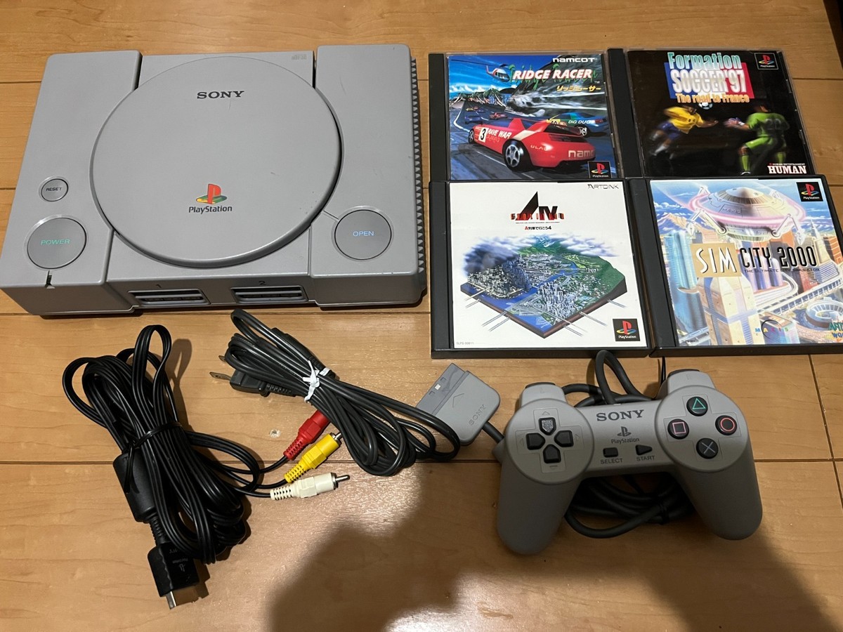 Sony PlayStation 1 PS1 Console SCPH-5000 with 4 Games | eBay