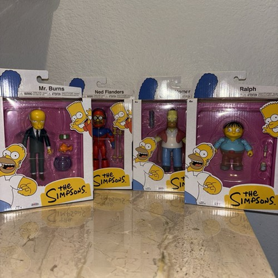 #ad Jakks Pacific the Simpsons Wave 6 Complete Homer Mr Burns Ralph Flanders $59.99
