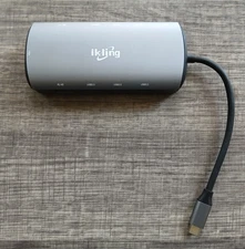 11 In 1 USB C Hub Multiport Adapter w/3 USB 3.0, Ethernet, VGA, HDMI 4K, SD & TF