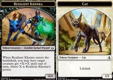 1 x Resilient Khenra Token // Cat Token - Hour of Devastation - NM-Mint - MTG