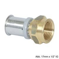 "Roth Ris ÜBergangsmuffe 20 Mm X 1/2\" Ig, Messing"