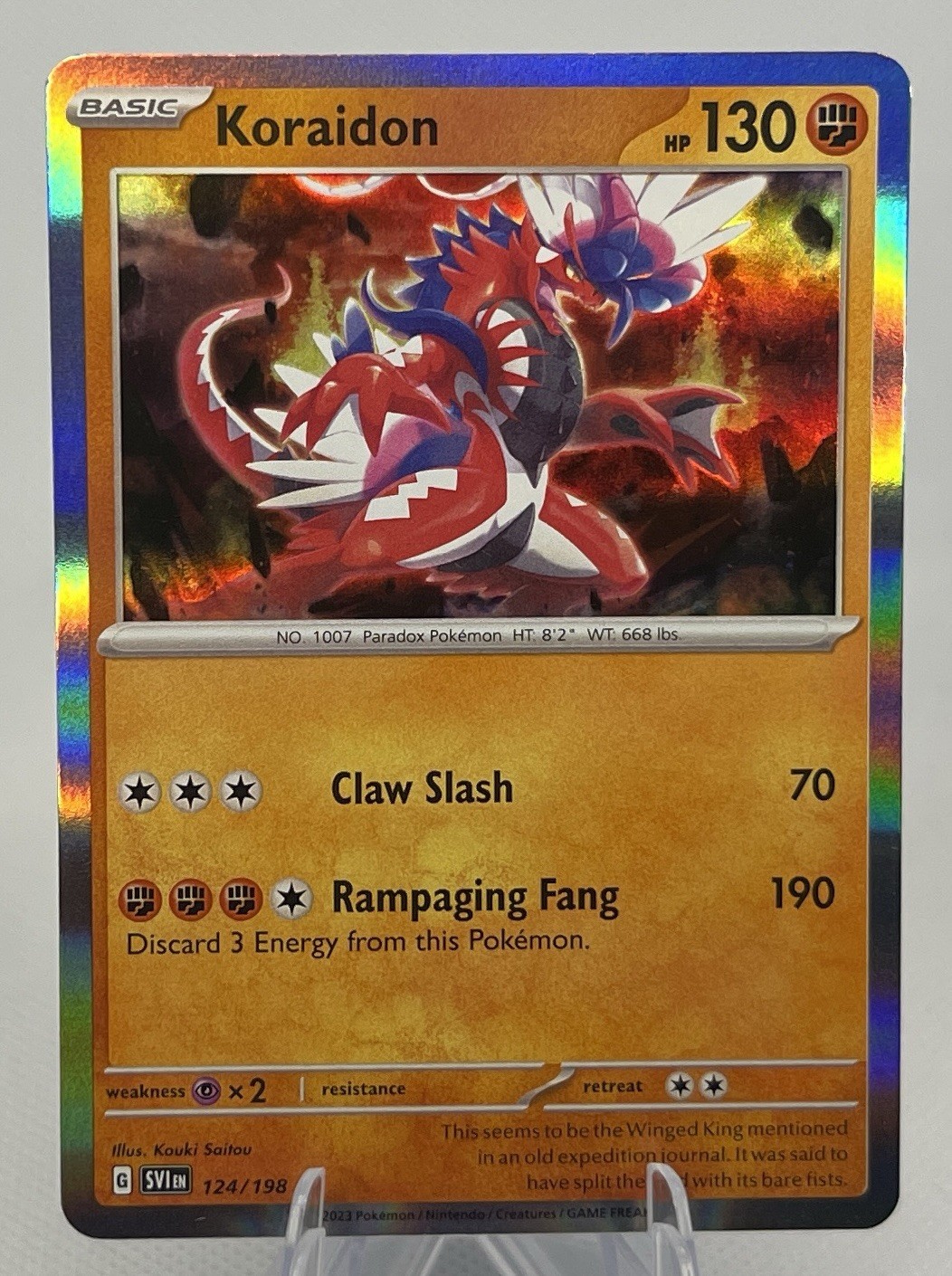 Koraidon - 124/198 - Pokemon TCG Scarlet & Violet (2023) - NM - Holo Rare