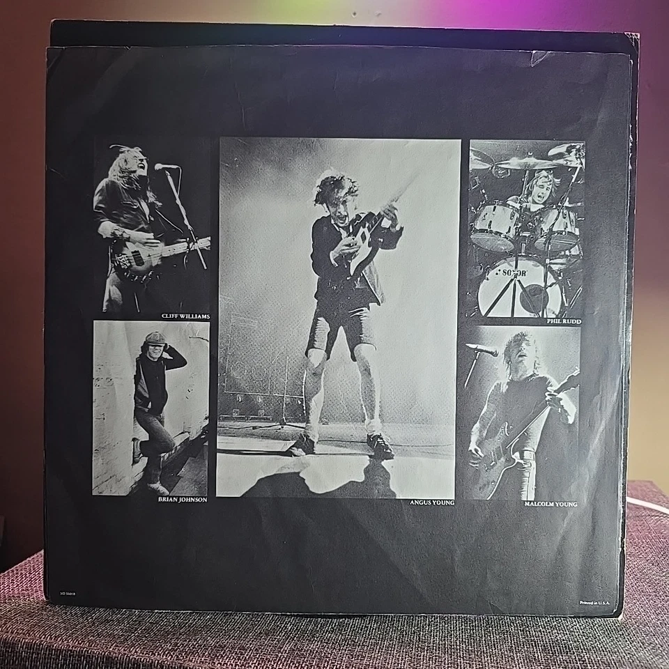 AC/DC–Back In Black–1980 Atlantic–SD 16018 Vinyl Record LP MASTERDISK RL - Image 3 of 4