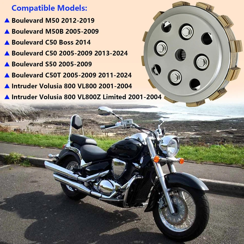 Kit de embrague resortes placa de cubo para Suzuki Boulevard M50 C50 Intruder Volusia 800 Foto 4 de 4