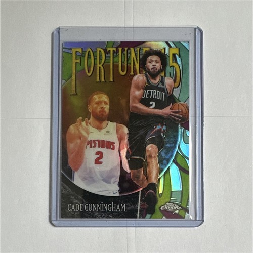 Topps Chrome 2025-26 Fortune 15 Refractor Cade Cunningham Pistons #F15-12