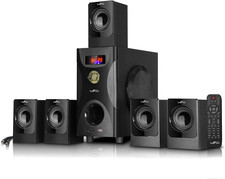 5.1 Channel Surround Sound Bluetooth Speaker System in Black
