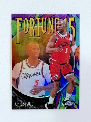 2025-26 TOPPS CHROME UPDATE Chris Paul Insert Refractor FORTUNE 15 #F15-6 55/75