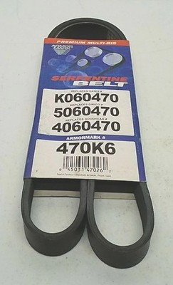 470K6 Armor Mark Premium Multi-Rib Serpentine Belt   Reliable Drive Belt