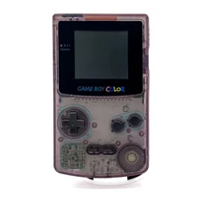 Game Boy Clear Purple Color - Original Nintendo - Tested - New Glass