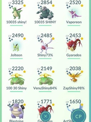 Pokemon Go Shiny (1) Catch/Tr@de (Gen. 1-9: Event, Raid, Shadow, Special Forms) 